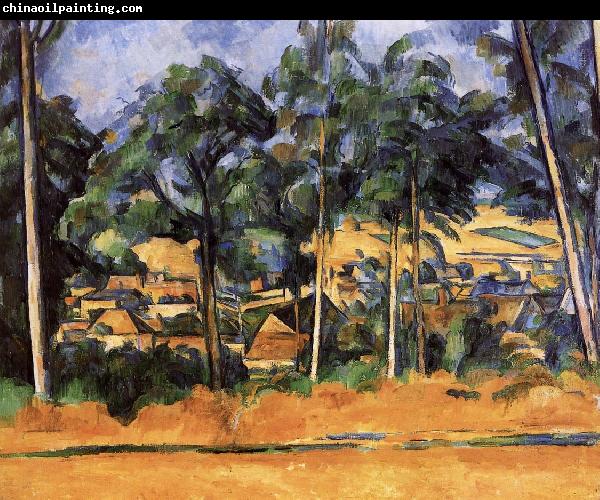 Paul Cezanne of the village after the tree