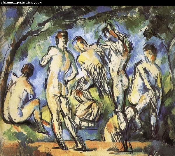 Paul Cezanne were seven men and Bath