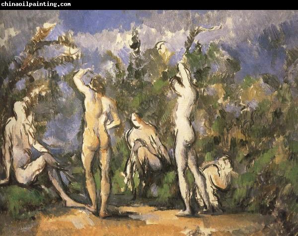 Paul Cezanne were five men and Bath