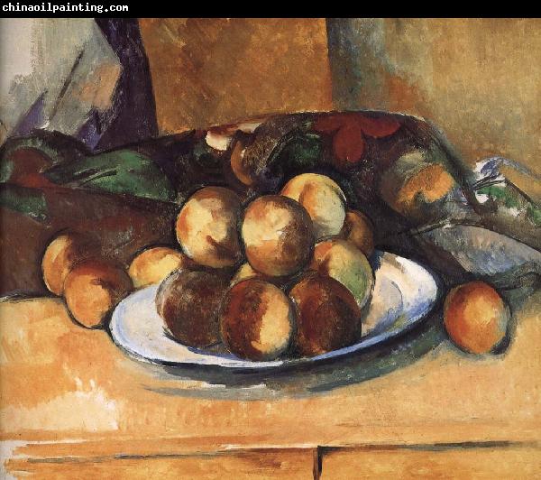 Paul Cezanne plate of peach