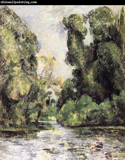 Paul Cezanne of water and leaves