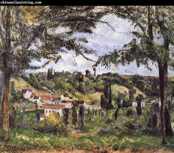 Paul Cezanne village scenery