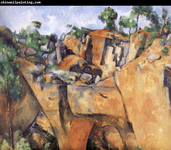 Paul Cezanne landscape rocks