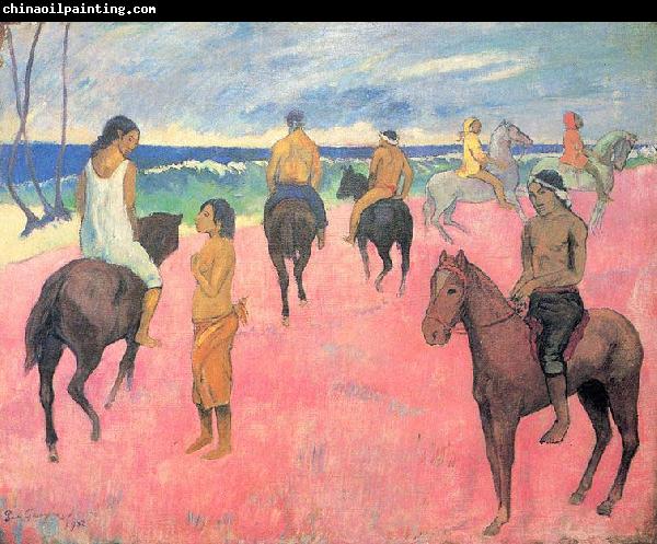 Paul Gauguin Riders on the Beach