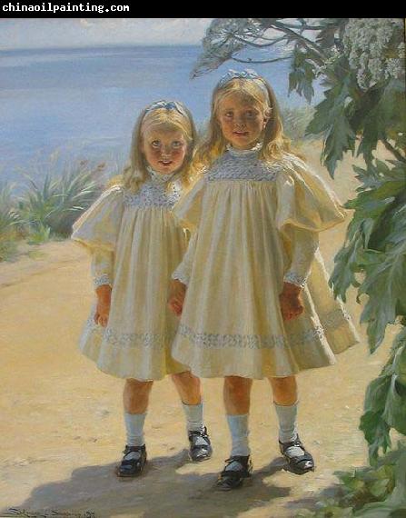 Peder Severin Kroyer The Benzon daughters