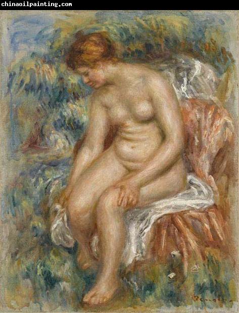 Pierre-Auguste Renoir Seated Bather Drying Her Leg,