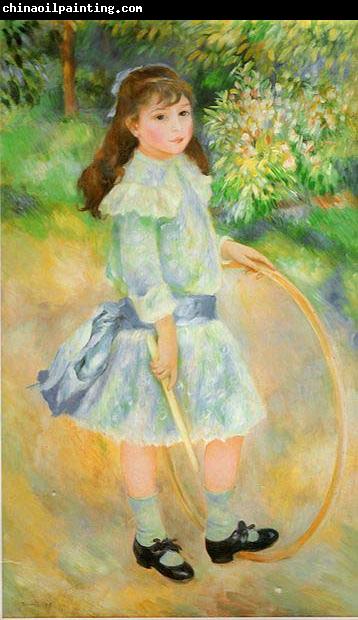 Pierre-Auguste Renoir Girl With a Hoop,