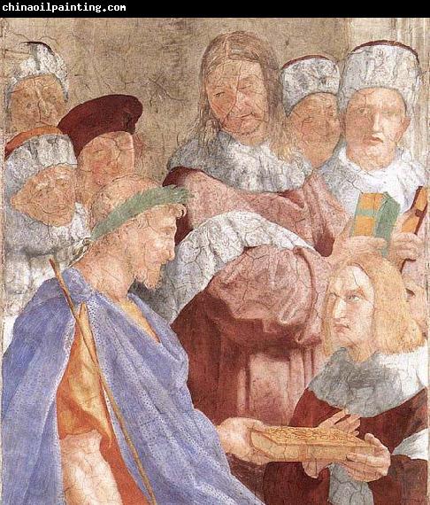 RAFFAELLO Sanzio Justinian Presenting the Pandects to Trebonianus