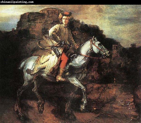 REMBRANDT Harmenszoon van Rijn The Polish Rider  A Lisowczyk on horseback.