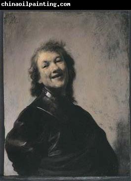 REMBRANDT Harmenszoon van Rijn A more cheerful pose, also from ca.