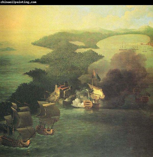 Samuel Scott Admiral Vernon capture of Porto Bello in 1739.