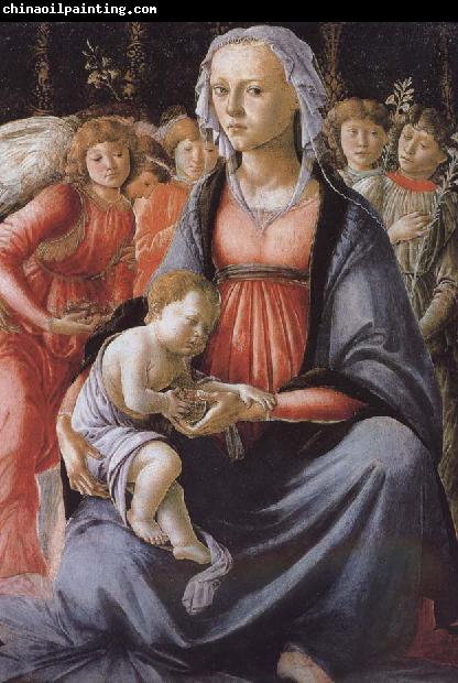 Sandro Botticelli Our Lady of Angels with five sub