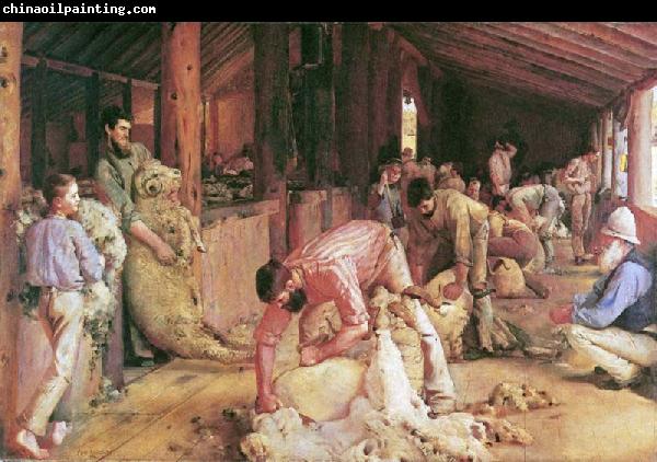 Tom roberts Shearing the Rams