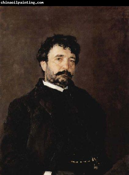 Valentin Serov Portrait of Italian singer Angelo Masini 1890