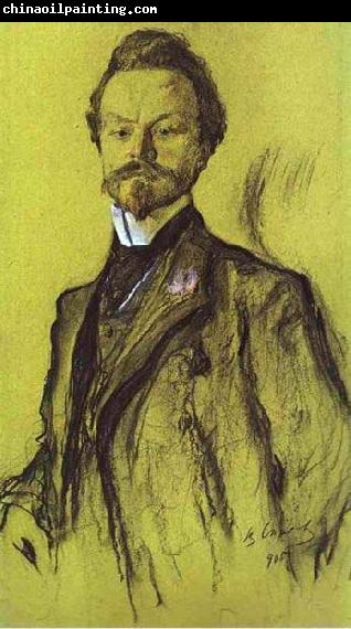 Valentin Serov Portrait of Konstantin Balmont.