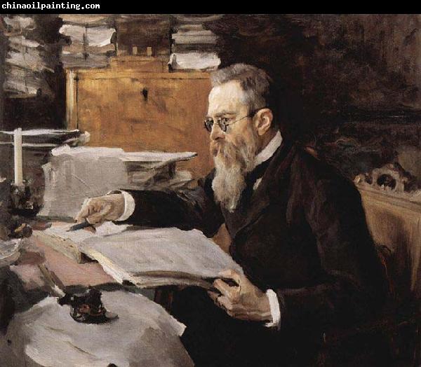 Valentin Serov Portrait of Nikolai Rimsky Korsakov 1898