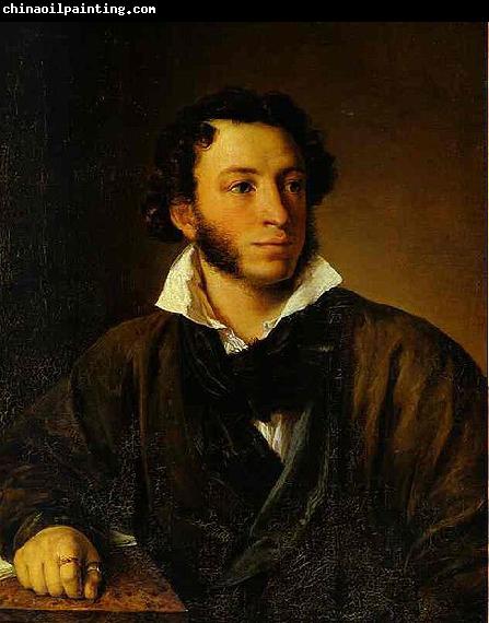 Vasily Tropinin Portrait of Alexander Pushkin,