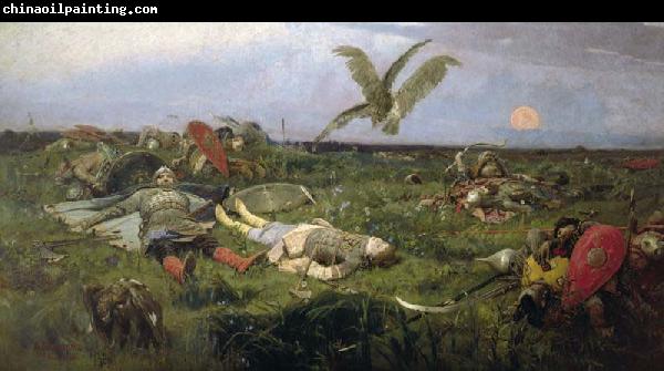 Viktor Vasnetsov The field of Igor Svyatoslavich battle with the Polovtsy,