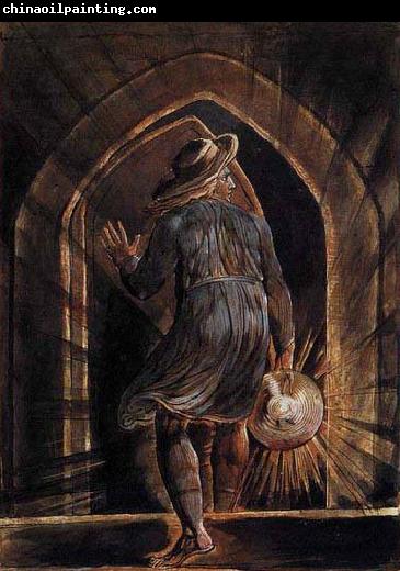 William Blake Los Entering the Grave