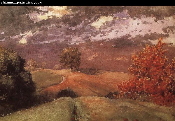 Winslow Homer Autumn in New York mountain