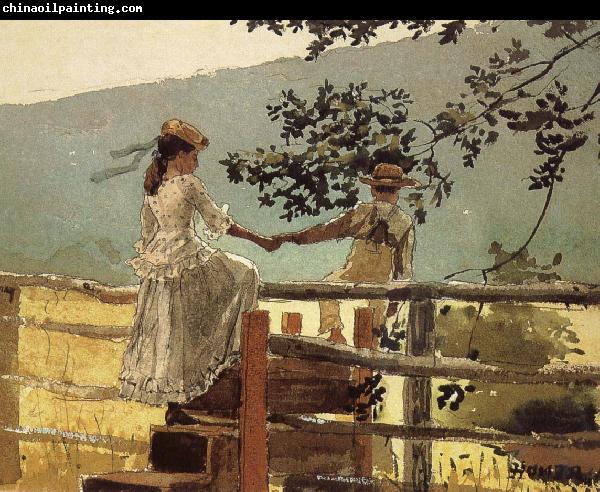 Winslow Homer On the ladder