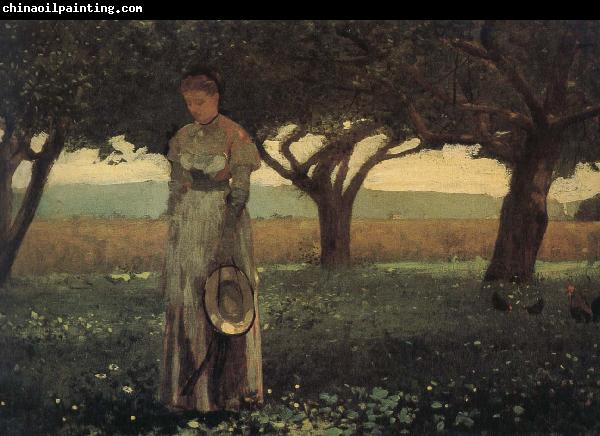 Winslow Homer The girl in the orchard