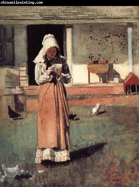 Winslow Homer Sick chicken