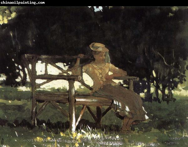 Winslow Homer Girls on the bench