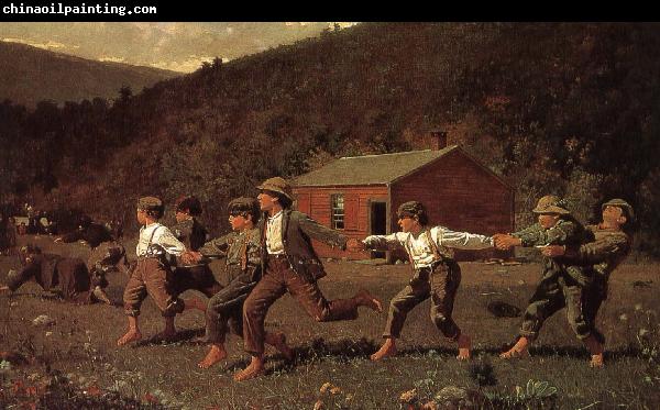 Winslow Homer Grasping chicken game