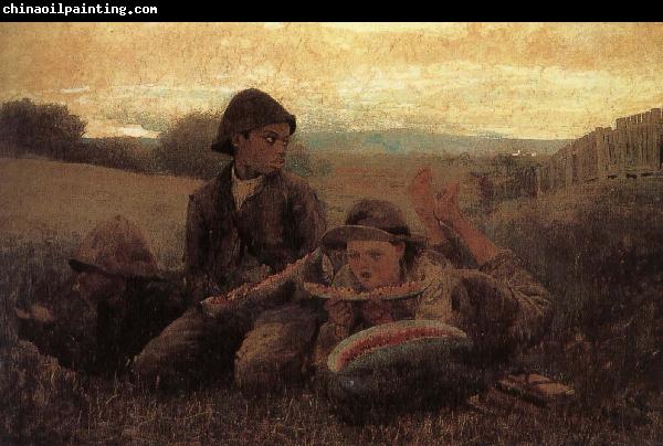 Winslow Homer Boy eating watermelon