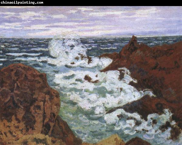 cesar franck an impressionist seascape storm at agay