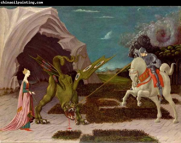 paolo uccello A gothicizing tendency of Uccello art is nowhere more apparent than in Saint George and the Dragon