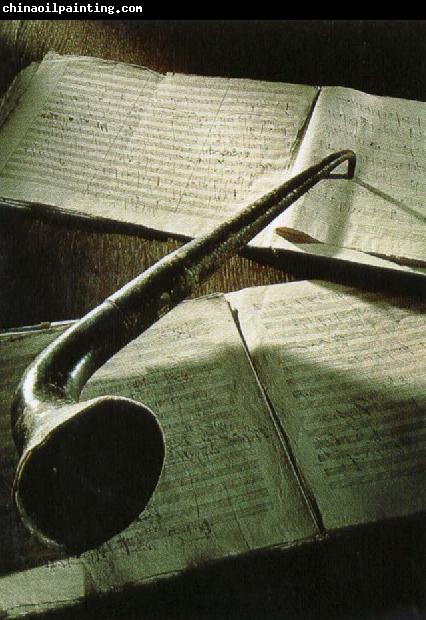 robert schumann beethoven s ear trumpet lying on the manuscript of his eroica symphony