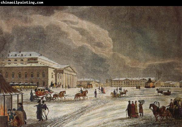 tchaikovsky the square in front of the mariinsky theatre in st petersburg in