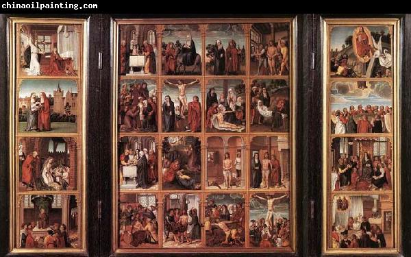 unknow artist Triptych with Scenes from the Life of Christ