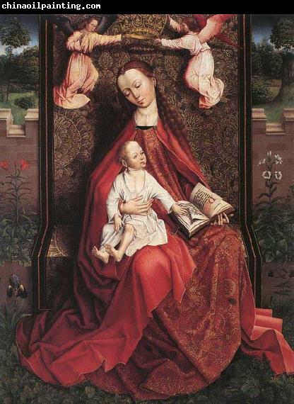 unknow artist Virgin and Child Crowned by Two Angels