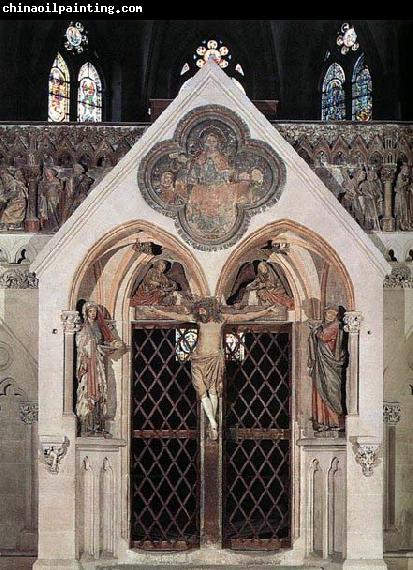 unknow artist Choir screen with the Crucifixion