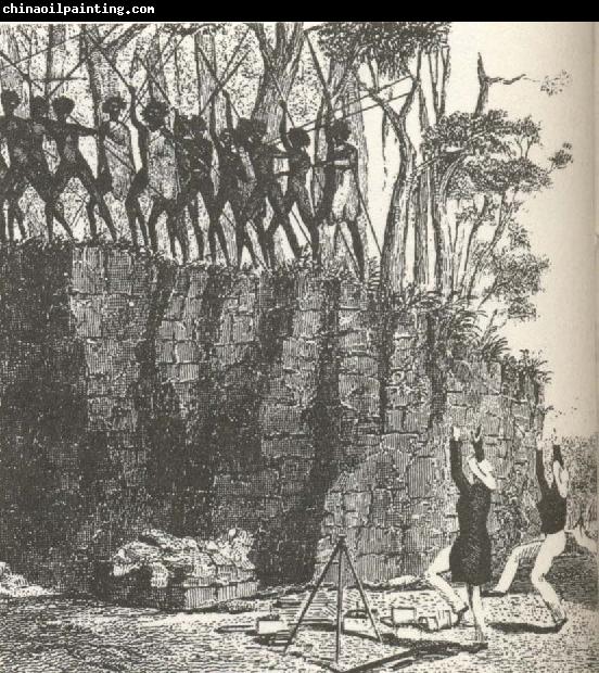 william r clark tva officerare fran  orlogsfartyget beagle tvingas att dansa for att radda sina liv vid en land stigning pa australiens nordkust 1837-43.