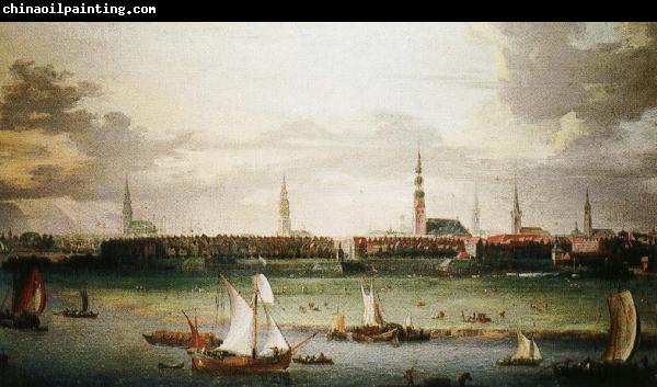 wolfgang amadeus mozart Anonymous painting Hamburg, one of the most important Hanseatic port