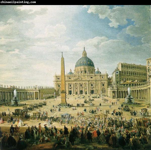 wolfgang amadeus mozart the square in front of st peter s basilica in rome