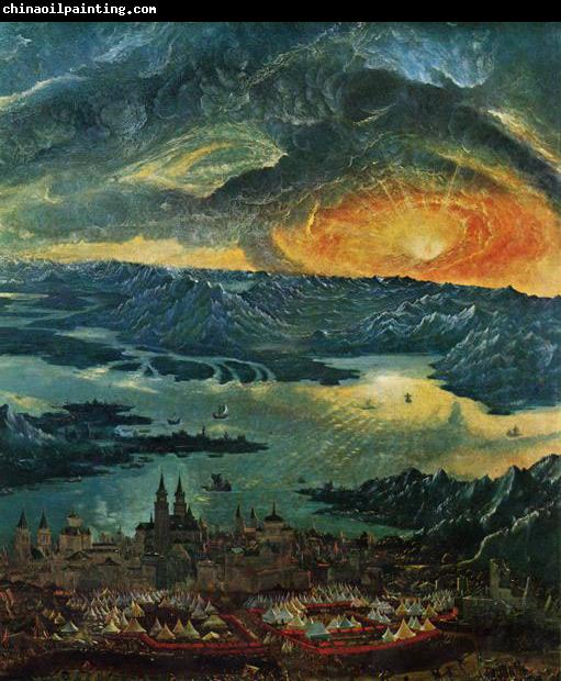 Albrecht Altdorfer Alexanderschlacht, Detail