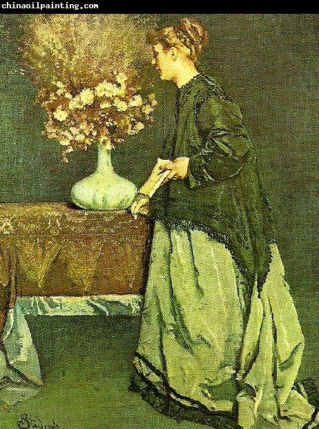 Alfred Stevens autumn flowers