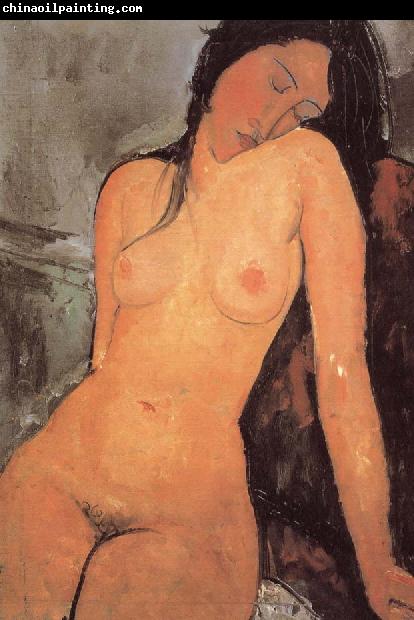 Amedeo Modigliani seated female nude