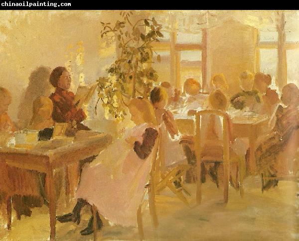 Anna Ancher en syskole i skagen