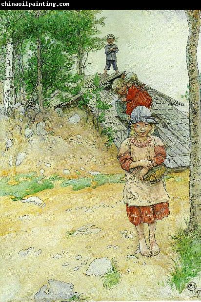 Carl Larsson vid kallaren