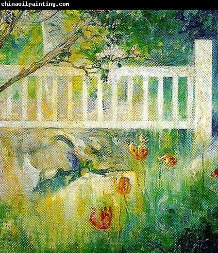 Carl Larsson motiv fran tradgarden