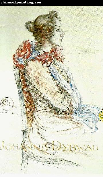 Carl Larsson portrarr av johanne dybwad