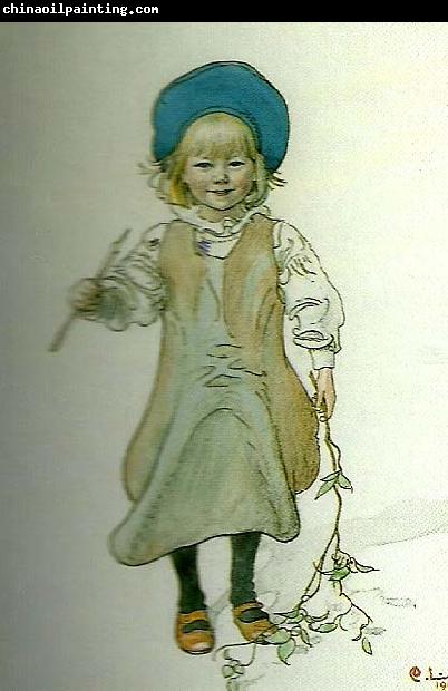 Carl Larsson esbjorn med den har skall jag fiska och med den har skall jag valla korna