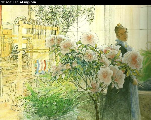 Carl Larsson azalea-karin med azalea