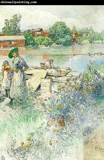 Carl Larsson klappbrygga vid sundbornsan